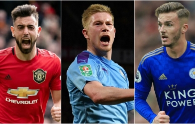 5 tiền vệ trung tâm hay nhất Ngoại hạng Anh: Bruno trên tài Maddison