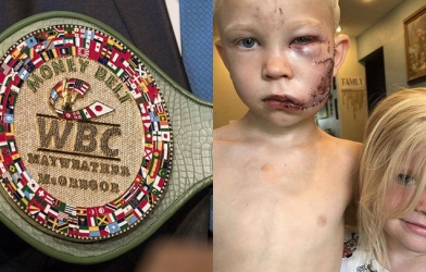 Cậu bé 6 tuổi đánh bại chó dữ cứu em nhận đai vô địch Boxing thế giới