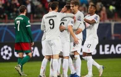 Bayern Munich thắng 'toát mồ hôi' trên đất Nga