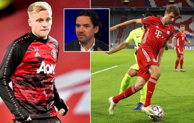 Cựu sao MU ví Van de Beek với Thomas Muller