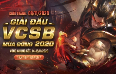 Lịch thi đấu vòng bảng VCSB mùa Đông 2020