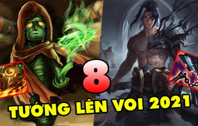 TOP 8 vị tướng LMHT 'Hóa rồng' tại giai đoạn tiền mùa giải