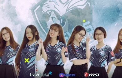 'Sự hủy diệt' của những cô nàng xinh đẹp EVOS Valkyrie tại vòng loại Girls Power Championship