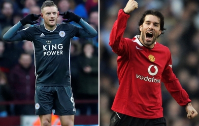 Vardy san bằng kỷ lục của huyền thoại MU
