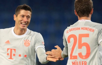 Song sát Lewandowski - Muller giúp Bayern thắng dễ Arminia