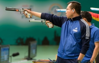 Xạ thủ Hoàng Xuân Vinh thất bại ở nội dung 50m súng ngắn