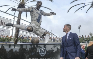 David Beckham được đội bóng cũ LA Galaxy dựng tượng