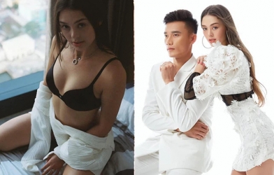 Bạn gái Bùi Tiến Dũng diện '2 mảnh' khoe đường cong nóng bỏng
