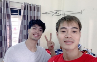 Văn Toàn đến thăm nhà Công Phượng