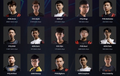 Chính thức 2 tuyển thủ đại diện VCS tham dự All-Star 2018