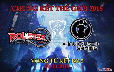 KT Rolster vs Invictus Gaming: Trận tứ kết đầu tiên của CKTG 2018