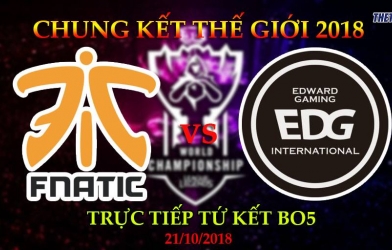 Fnatic vs EDward Gaming ván 4: FNC có tấm vé vào bán kết CKTG 2018