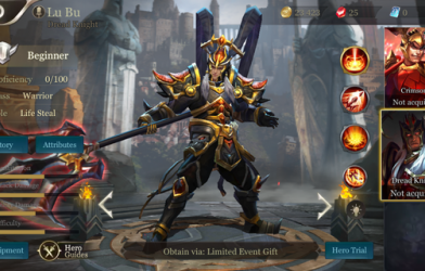 Liên Quân Mobile: Nhà phát hành tặng Kỵ Sỹ Âm Phủ và Lữ Bố