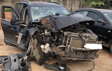 Xe Trung Quốc Zotye Z8 còn lại gì sau một cú va chạm mạnh