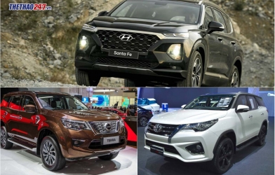 So sánh Hyundai SantaFe với Toyota Fortuner, Nissan Terra