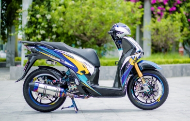 Chiêm ngưỡng chiếc Honda SH 150i độ “khủng” nhất Hà Thành
