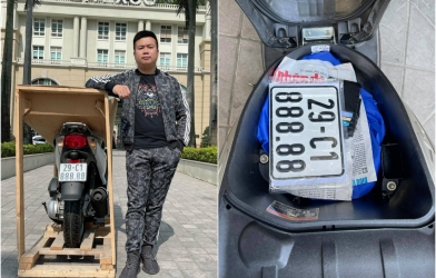 Hé lộ mức giá 'sang tay' của chiếc Honda SH 29C1-888.88