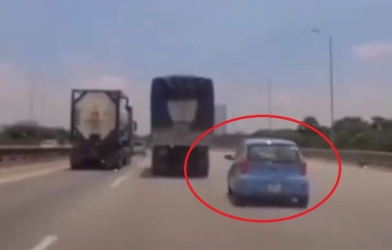 VIDEO: Kia Morning tạt đầu xe tải và cái kết như phim hành động