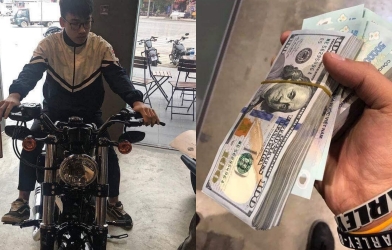 Thành tích học tập tốt, nam sinh cấp 3 Hà Nội được bố tặng Harley Davidson Forty-Eight