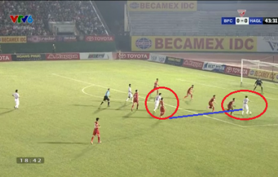 VIDEO: Công Phượng - Văn Toàn xé toang hàng phòng ngự BD