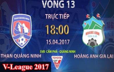 Link xem trực tiếp Than Quảng Ninh vs HAGL, 18h00 ngày 15/4