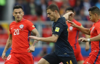Hụt chết trước Úc, Chile vào bán kết Confed Cup 2017