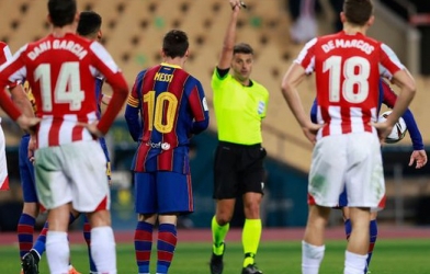 3 chiếc thẻ đỏ tai tiếng trong sự nghiệp của Messi