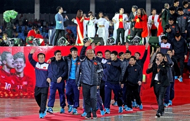 HLV Park Hang Seo và U23 VN nhận thưởng 'khủng' từ Hàn Quốc