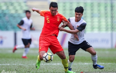 U23 Trung Quốc thắng áp đảo U23 Lào tại VL U23 Châu Á 2020