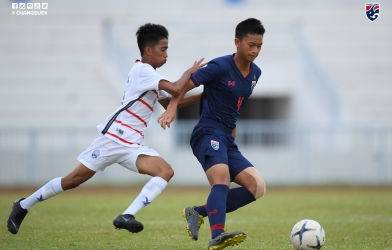 U15 Thái Lan thắng đậm U15 Campuchia