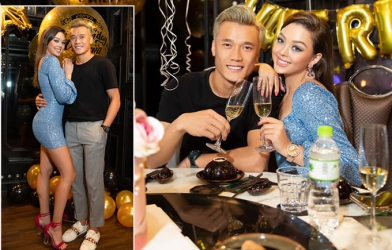 Lộ ảnh Bùi Tiến Dũng tình tứ bên chân dài nóng bỏng Ukraina