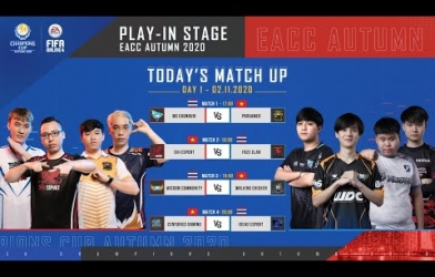 Fifa Online 4: Lịch thi đấu EACC Autumn 2020 ngày 2/11