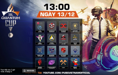Trực tiếp PUBG JBL Quantum Cup hôm nay 13/12