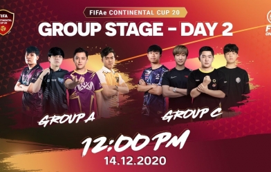 Kết quả CKTG FIFA Online 4 - FIFAe Continental Cup 20 ngày 14/12