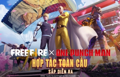 Free Fire có thêm một sự hợp tác toàn cầu với One-Punch Man 
