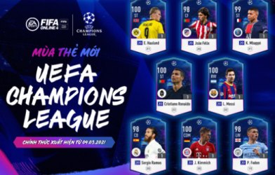FIFA Online 4 ra mắt thẻ cầu thủ 20UCL