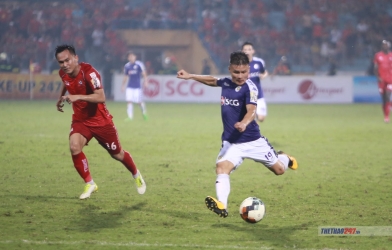 Dư âm vòng 6 V-League: Siêu phẩm phút bù giờ của Quang Hải