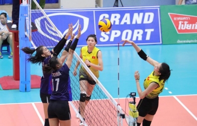 Thái Lan đánh bại Việt Nam ở giải giao hữu bóng chuyền ĐNA