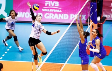 Thái Lan tiếp tục giành chiến thắng ở giải bóng chuyền ĐNA