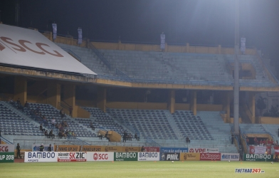 Sân Hàng Đẫy vắng vẻ trong ngày Hà Nội FC vào chung kết Cúp Quốc Gia