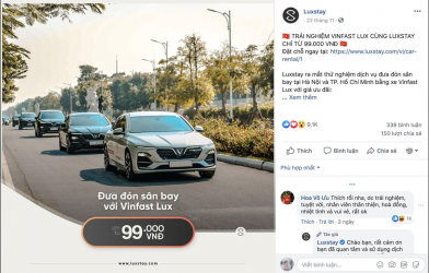 LUXSTAY gây sốt với dịch vụ đưa đón sân bay cao cấp bằng dòng xe VINFAST LUX