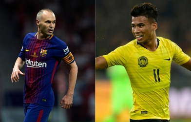 Trụ cột Malaysia lu mờ trước đẳng cấp của Iniesta ở cúp C1 châu Á