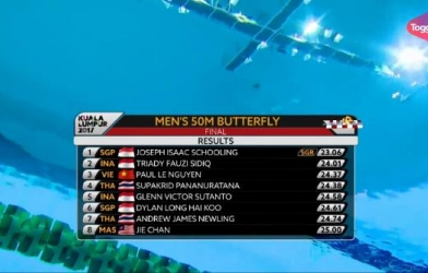 VIDEO SEA Games: Paul Le đoạt HCĐ nội dung 50m bơi bướm nam 