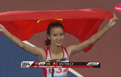 VIDEO: Vũ Thị Ly giành HCV nội dung chạy 800m nữ