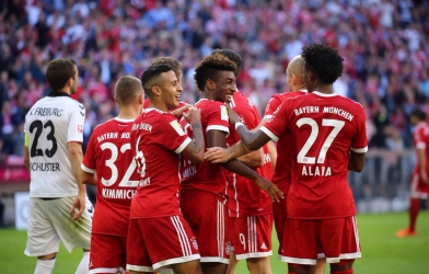 Highlights: Bayern Munich 5-0 Freiburg (Vòng 8 - Bundesliga)