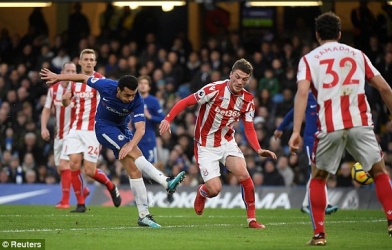 Highlights: Chelsea 5-0 Stoke City (Vòng 21 Ngoại hạng Anh)