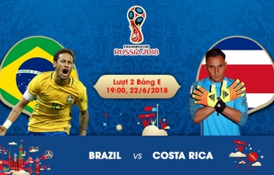 Soi kèo World cup Brazil vs Costa Rica, 19h00 ngày 22/6
