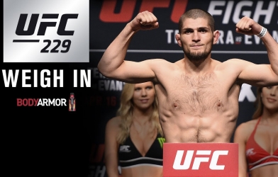 TRỰC TIẾP: Buổi cân thử UFC 229 : Conor McGregor vs Khabib Nurmagomedov