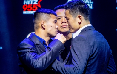 Nong-O và Han Zi Hao đối đầu tại buổi họp báo ONE Clash Of Legends