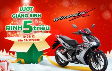 “Lướt Giáng sinh, Ring 5 triệu” khi mua xe Honda WINNER X